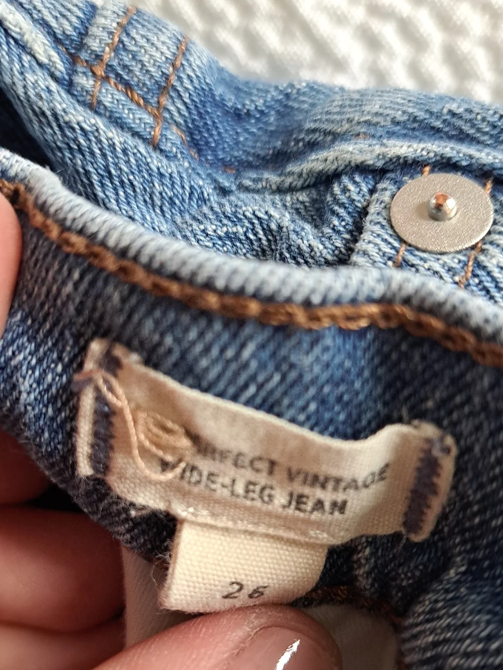 Madewell Womens The Perfect Vintage Wide-Leg Light Stretch Wash Jeans 26 - Picture 8 of 9